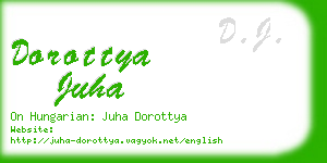 dorottya juha business card
